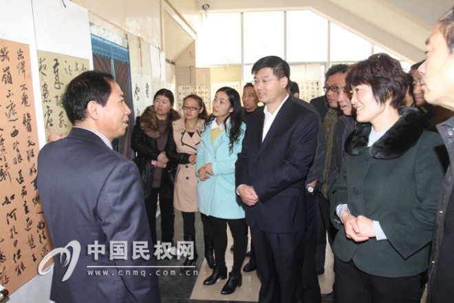 民权-睢县-宁陵三县书画联展暨创作交流现场会在我县举行