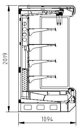 新品发布-----双风幕超市风幕柜