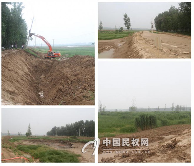 县领导杨思松查看黄河故道生态走廊建设情况