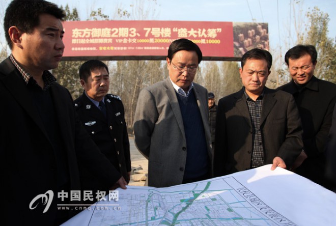 县长姬脉常视察城市环路和高铁民权站建设情况