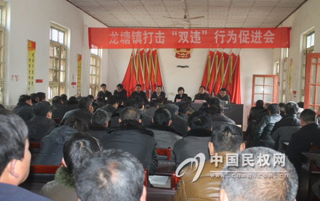 龙塘镇召开打击“双违”行为促进会
