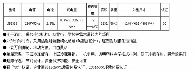 SDZ323 卧式转换型冷藏/冷冻展示柜 东贝集团官方网站