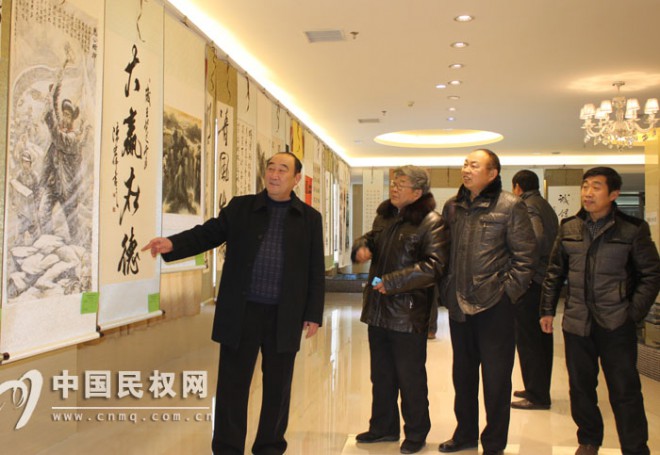县德商银行书画展近日举行