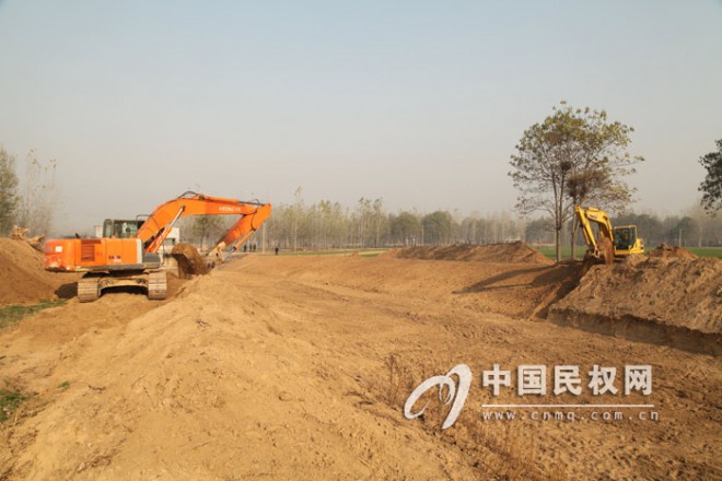民权县杨河治理项目工程全面展开