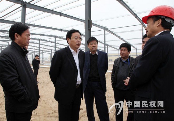 县长姬脉常调研高新区在建重点企业