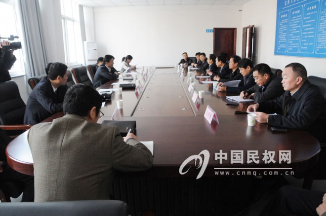 焦作市群工部一行莅民参观学习群众信访工作