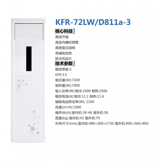 柜机 KFR-72LW.D811a-3