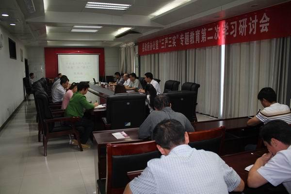 县政府办公室召开“三严三实”专题教育第二次学习研讨会