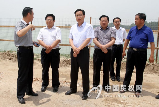 市水利、财政领导到我县调研水利工程建设情况