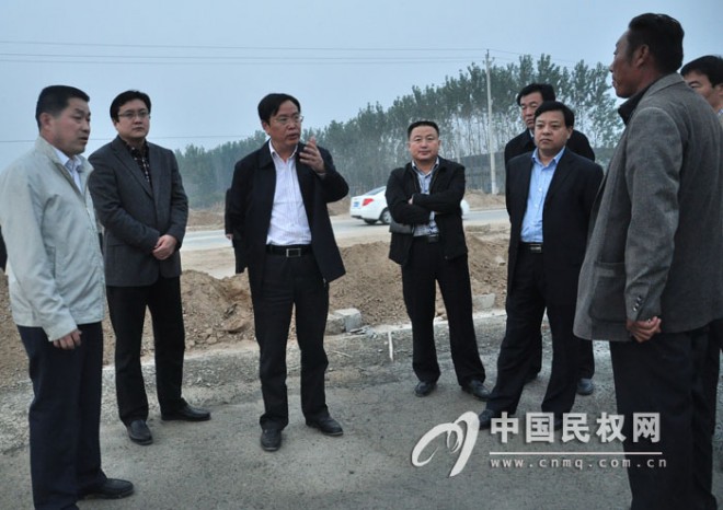 县长姬脉常查看我县重点建设项目推进情况