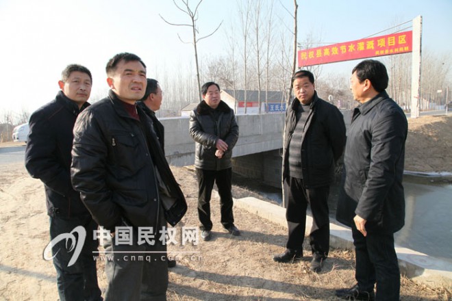 漯河市郾城区水利局到我县参观考察小农水重点县项目建设情况