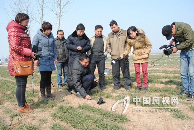河南电视台到民权录制春季化除 田间灭鼠专题节目