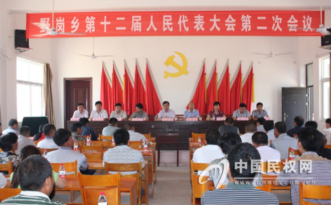 野岗乡第十二届人民代表大会第二次会议召开