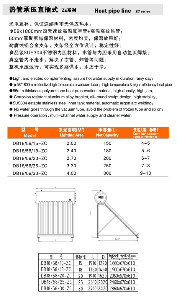 热管承压直插式Zc系列 东贝集团官方网站