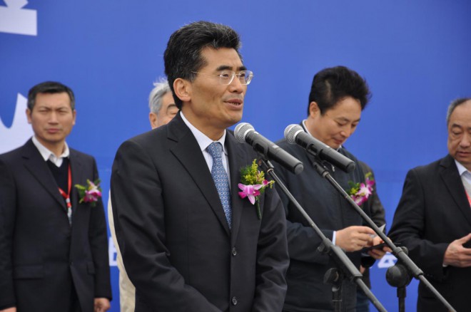 中国商丘市委书记王战营宣布“2016年河南·民权第二届制冷装备博览会”开幕