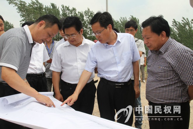 市水利、财政领导到我县调研水利工程建设情况