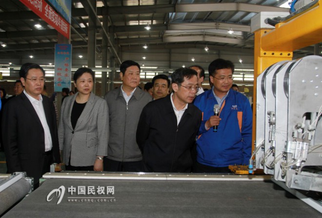 全省重点项目暨产业集聚区建设观摩点评组莅民