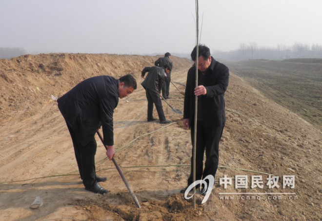 庄子镇积极开展植树活动着力打造美丽庄子镇