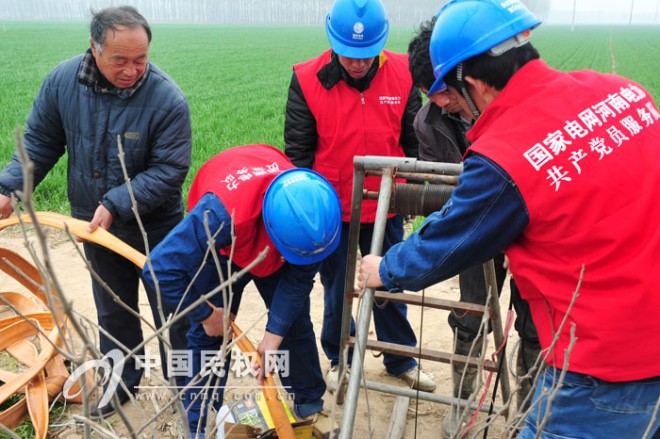 民权供电局： 抗旱保电  倾情服务